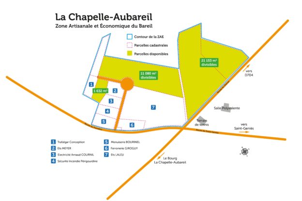 Terrain à vendre de 1358m2 à La Chapelle-Aubareil